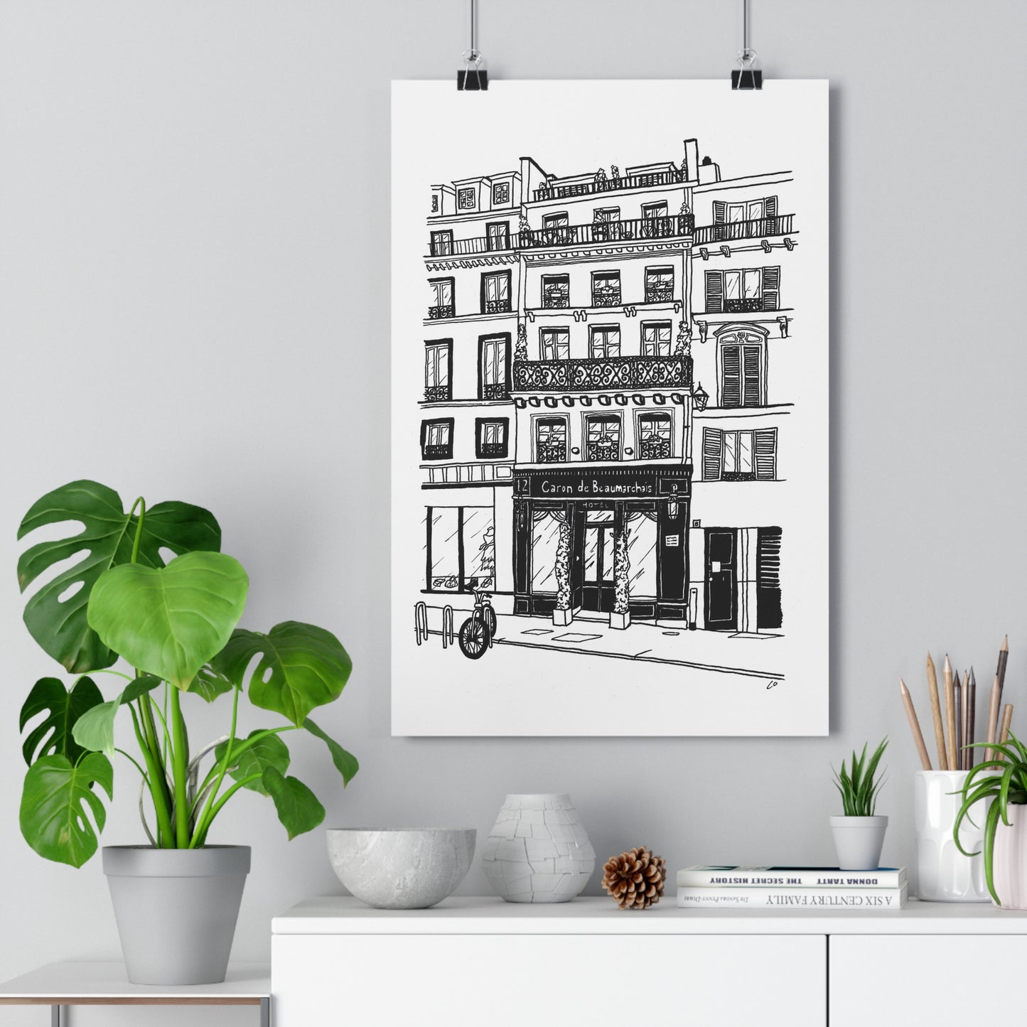 Paris hotel, France Giclée Art Print