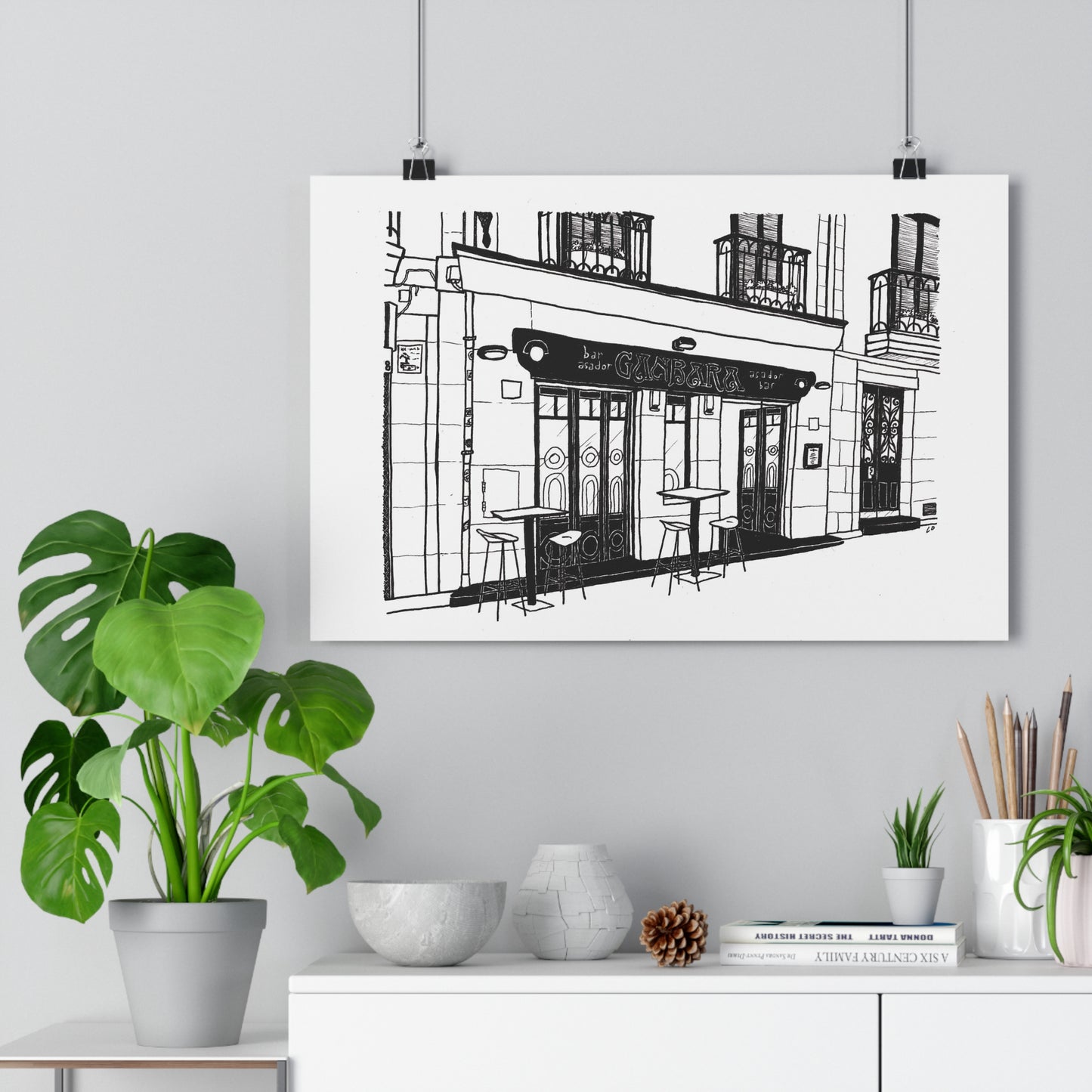 Ganbara tapas restaurant, San Sebastian, Spain Giclée Art Print