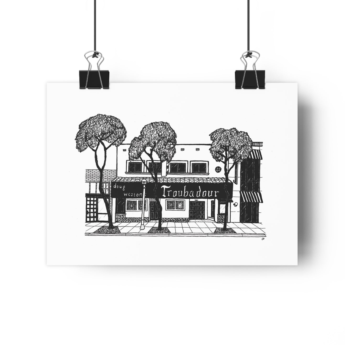 Troubadour, Los Angeles, USA Giclée Art Print