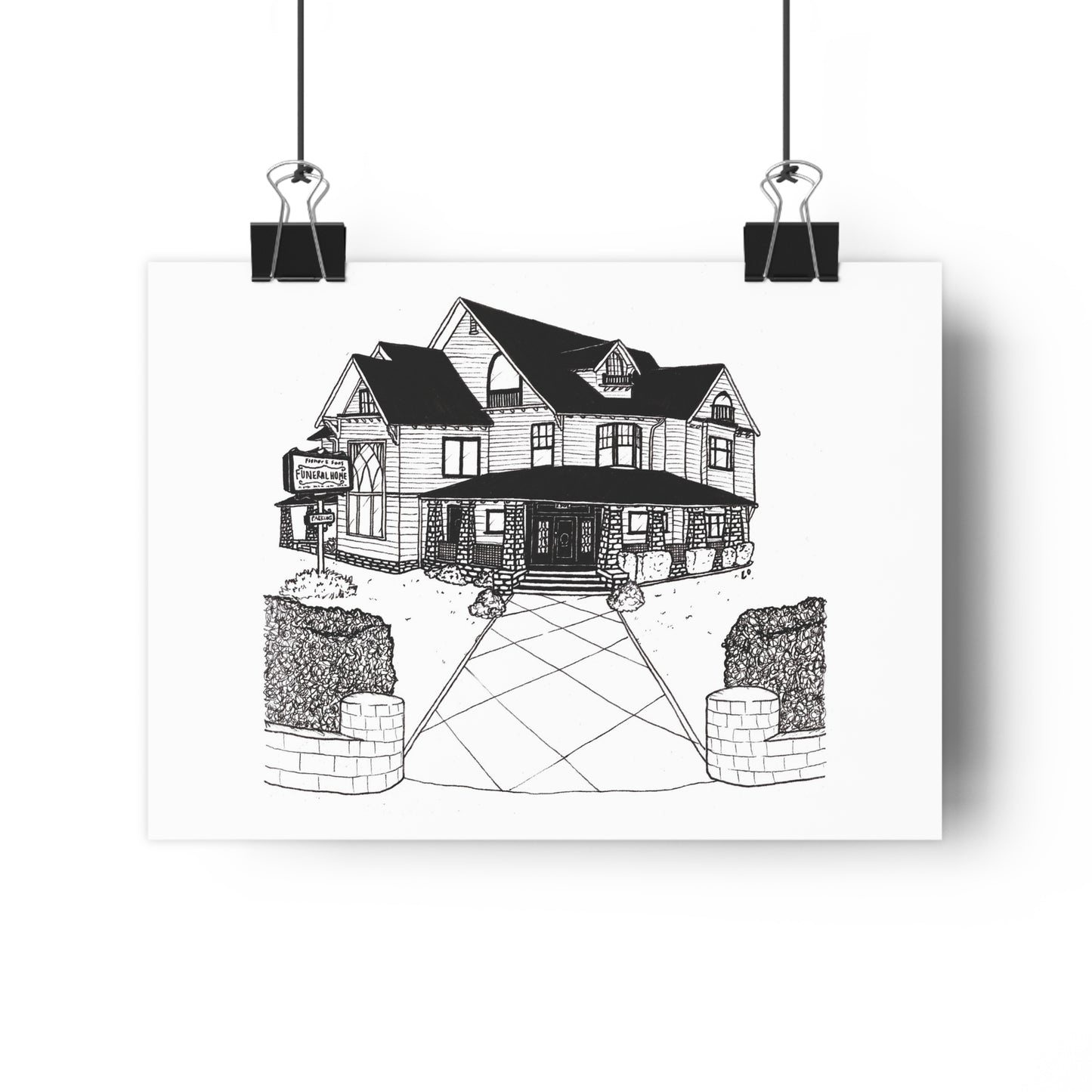 Fisher & Son's Funeral Home, Six Feet Under (tv series) Giclée Art Print