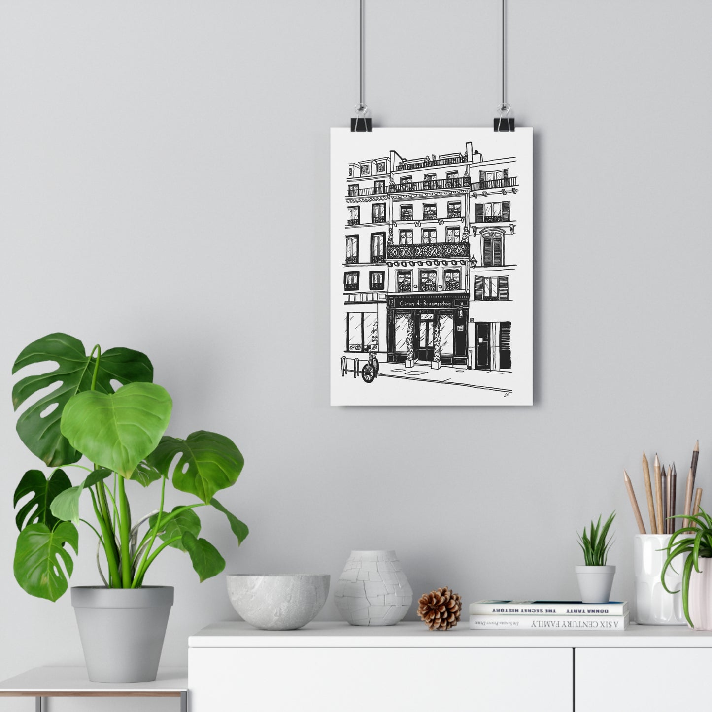 Paris hotel, France Giclée Art Print