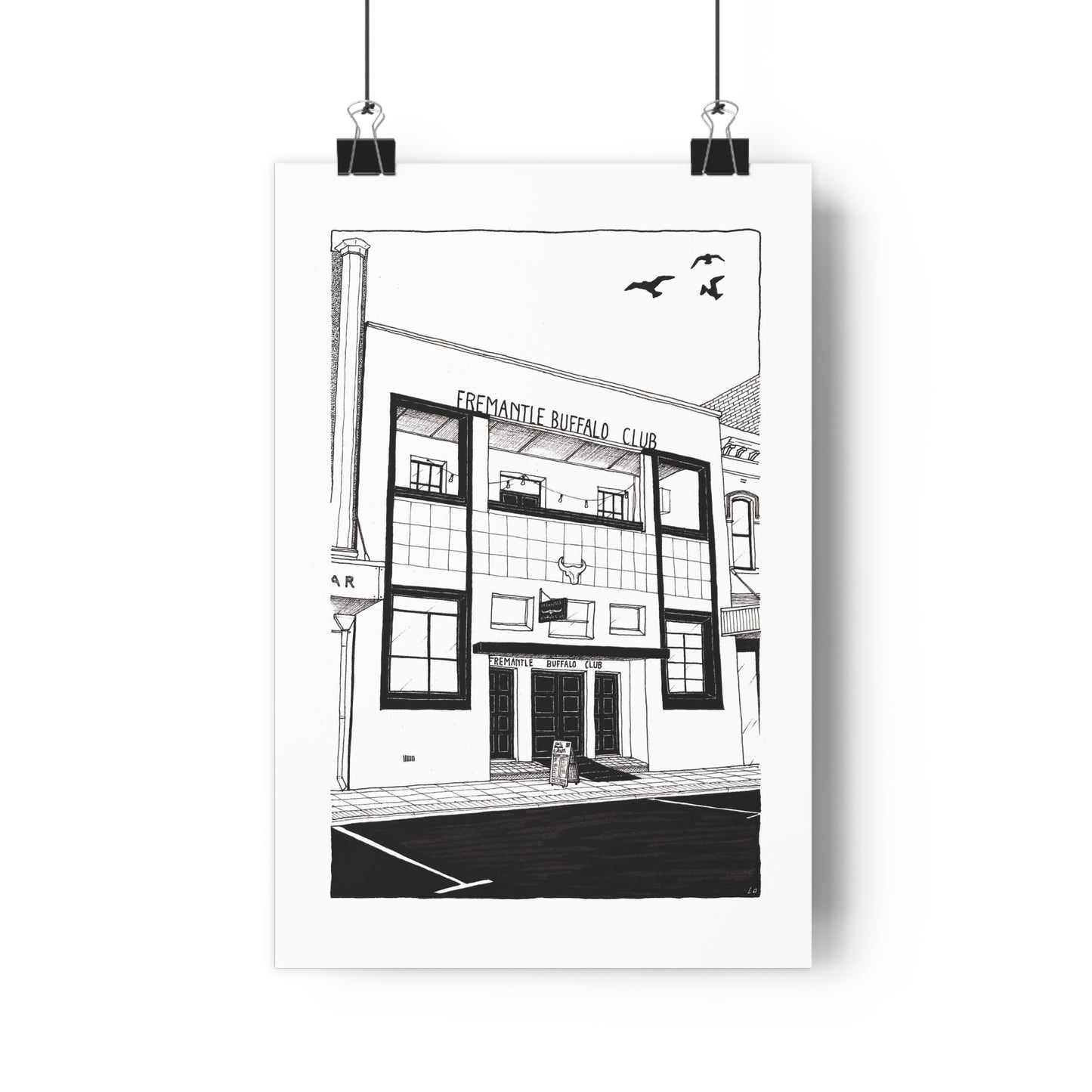 Fremantle Buffalo Club, Western Australia Giclée Art Print