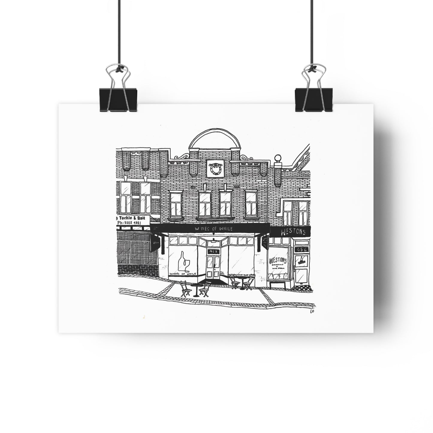 Wines Of While, Perth, Australia Giclée Art Print