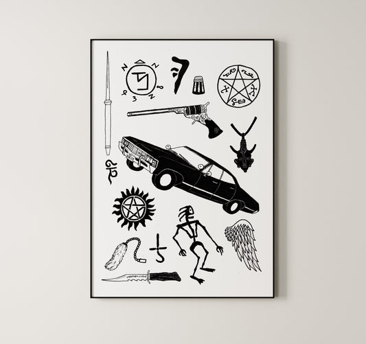 Supernatural (tv series) Giclée Art Print