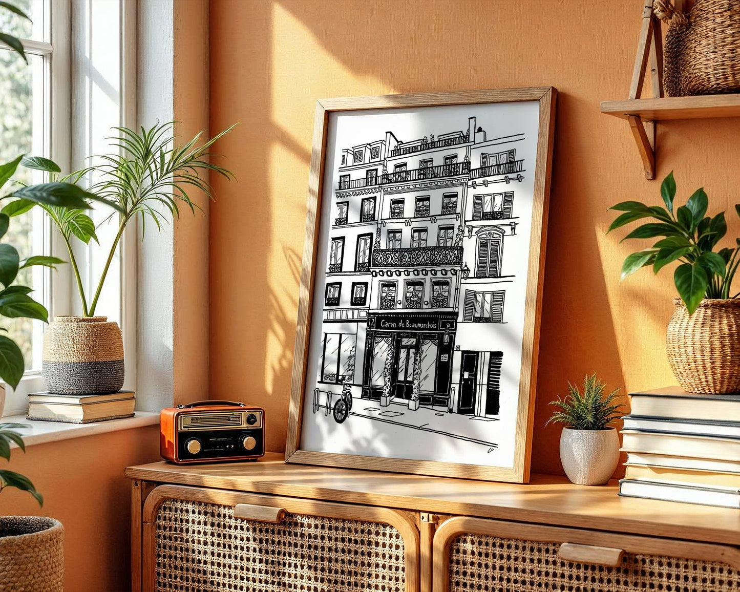 Paris hotel, France Giclée Art Print