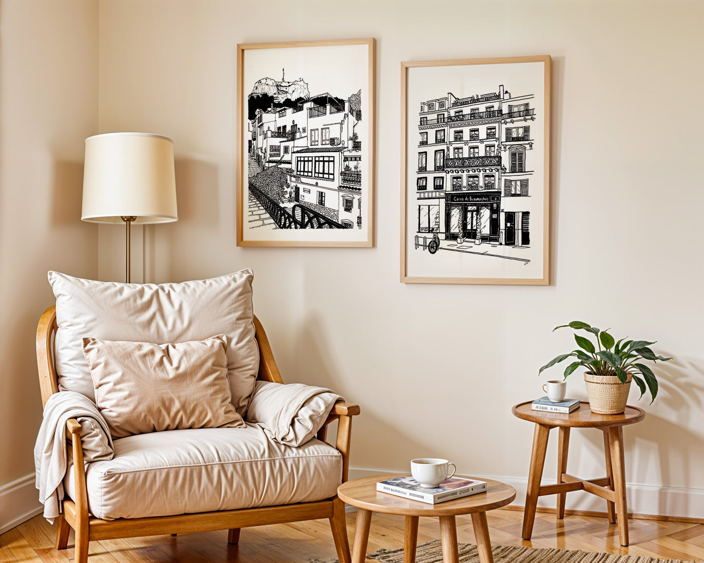 Paris hotel, France Giclée Art Print