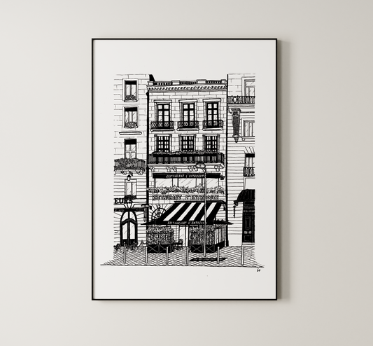L'Entrecote restaurant, Bordeaux, France Giclée Art Print