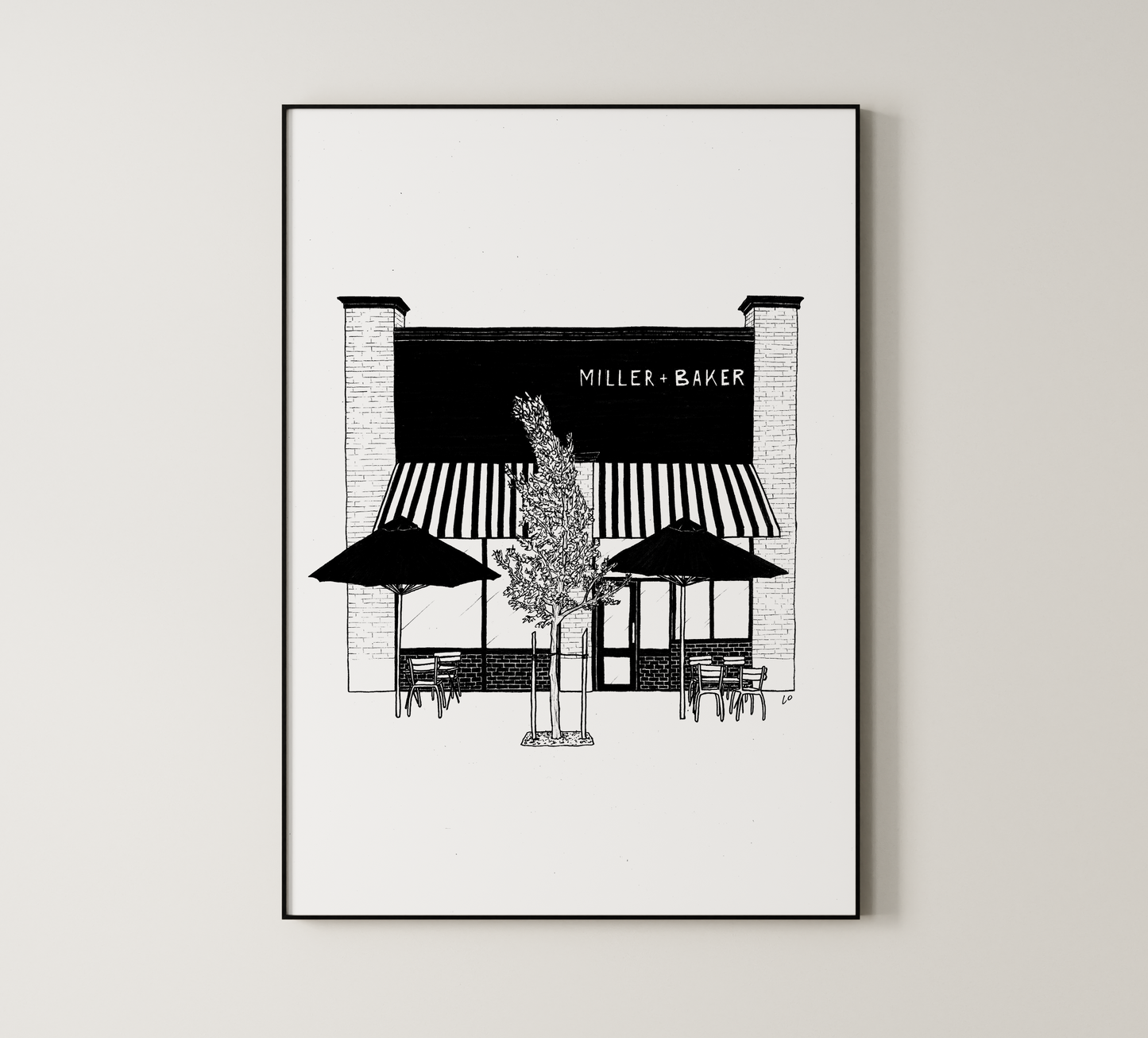 Miller + Baker, Perth, Australia Giclée Art Print