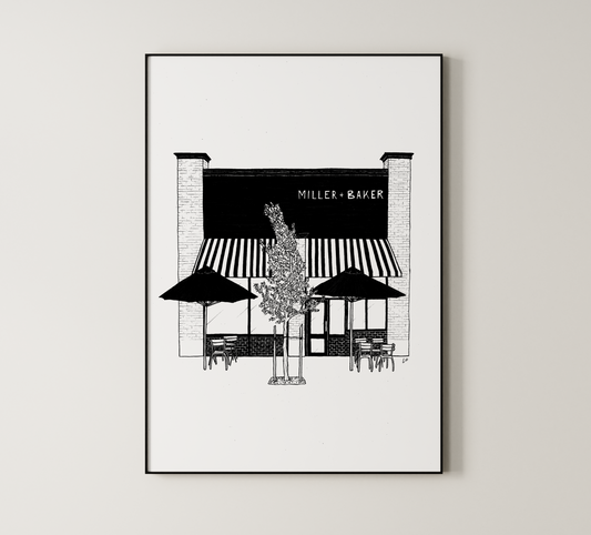 Miller + Baker, Perth, Australia Giclée Art Print
