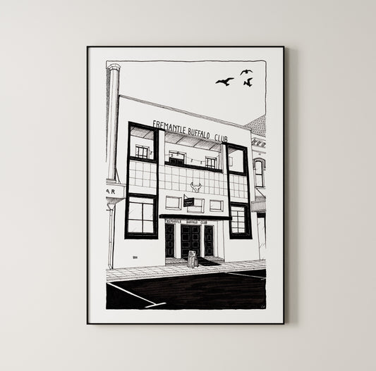 Fremantle Buffalo Club, Western Australia Giclée Art Print