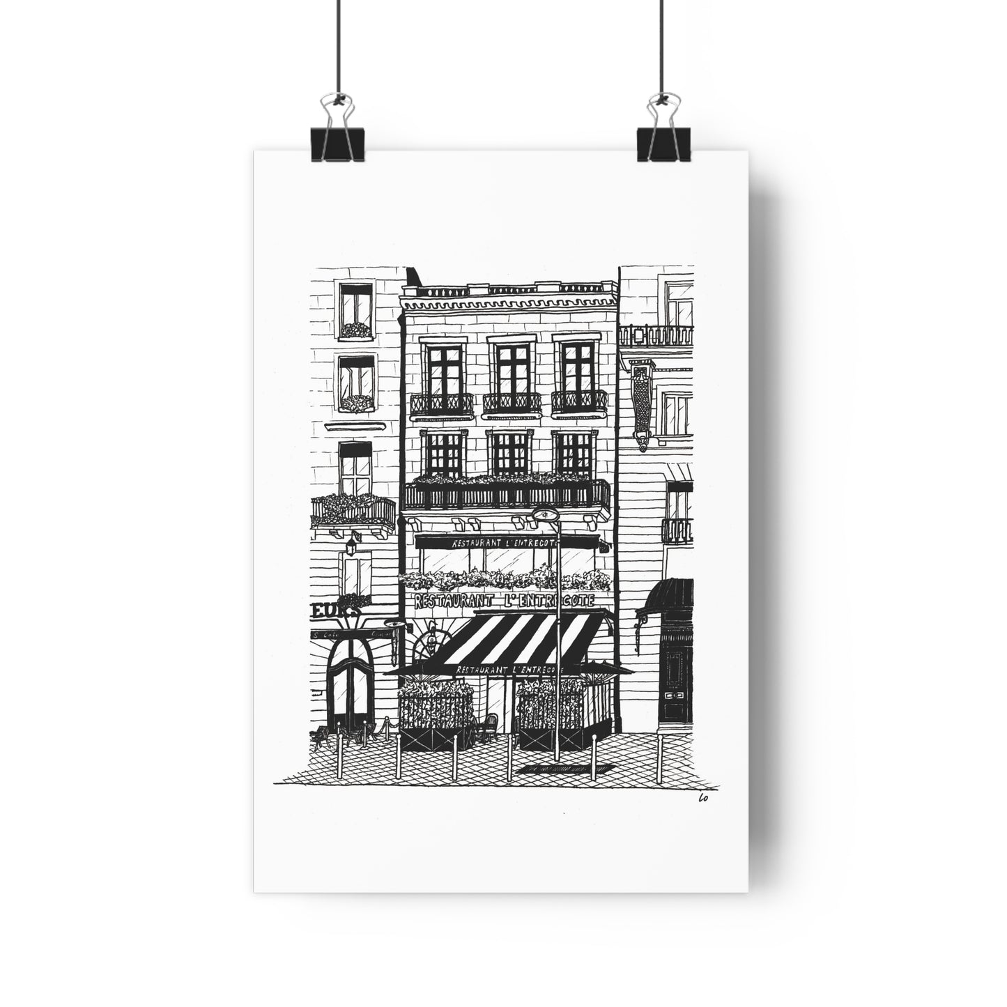 L'Entrecote restaurant, Bordeaux, France Giclée Art Print