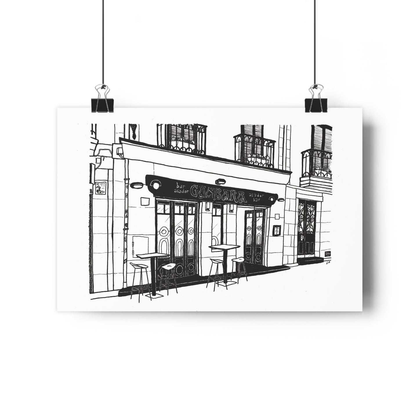 Ganbara tapas restaurant, San Sebastian, Spain Giclée Art Print