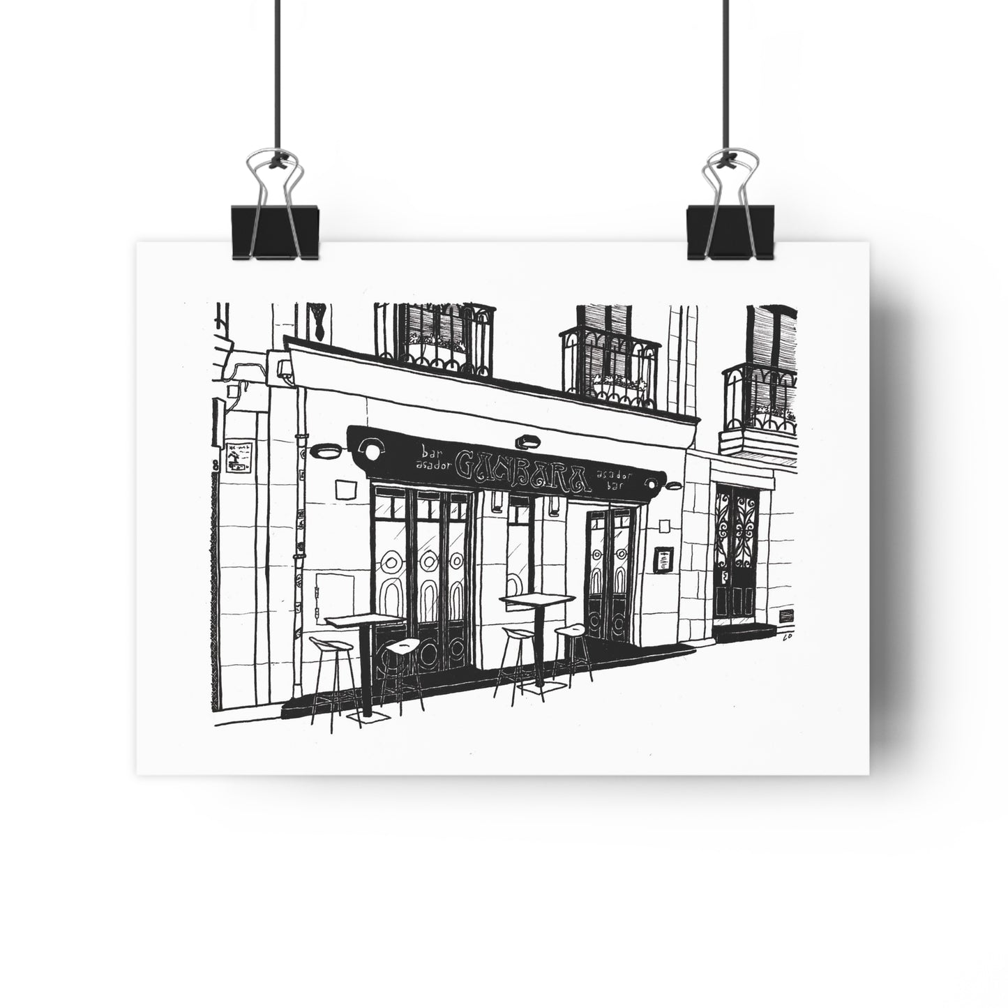 Ganbara tapas restaurant, San Sebastian, Spain Giclée Art Print