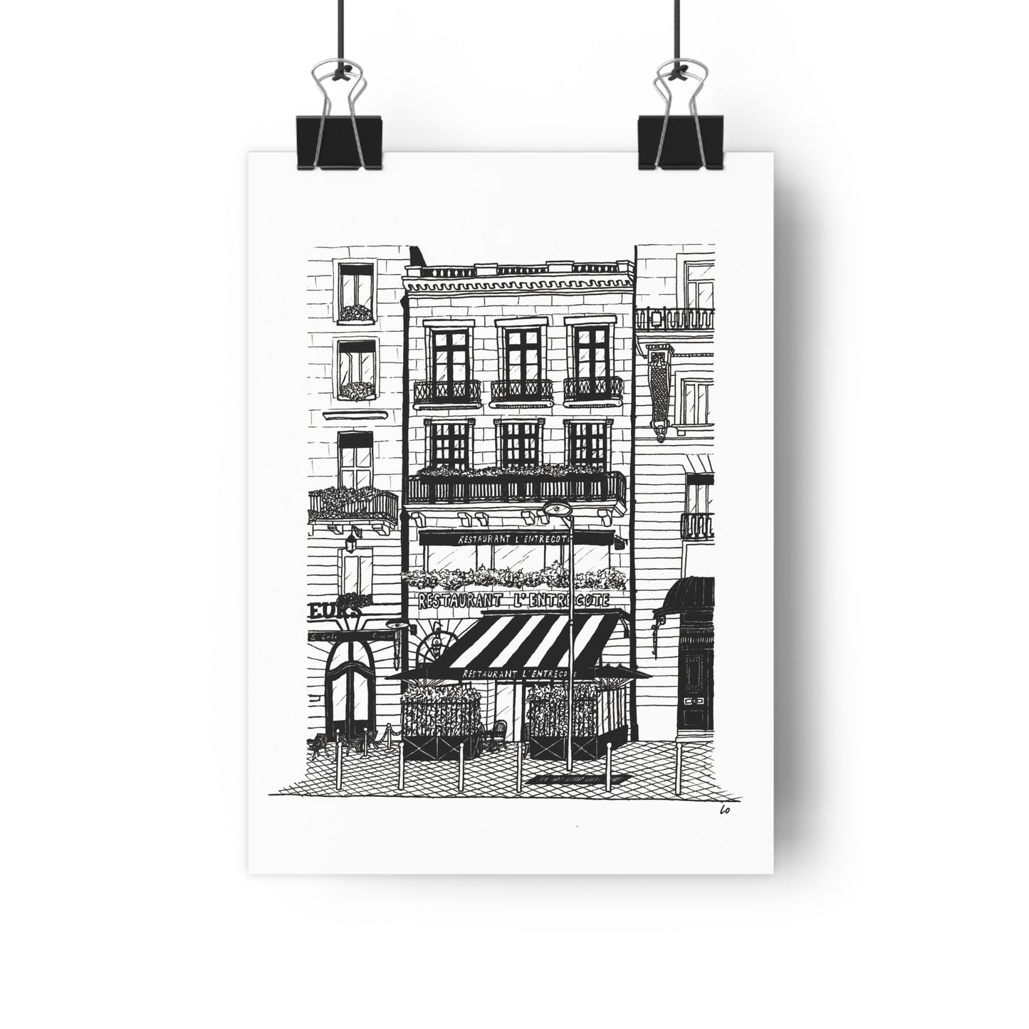 L'Entrecote restaurant, Bordeaux, France Giclée Art Print