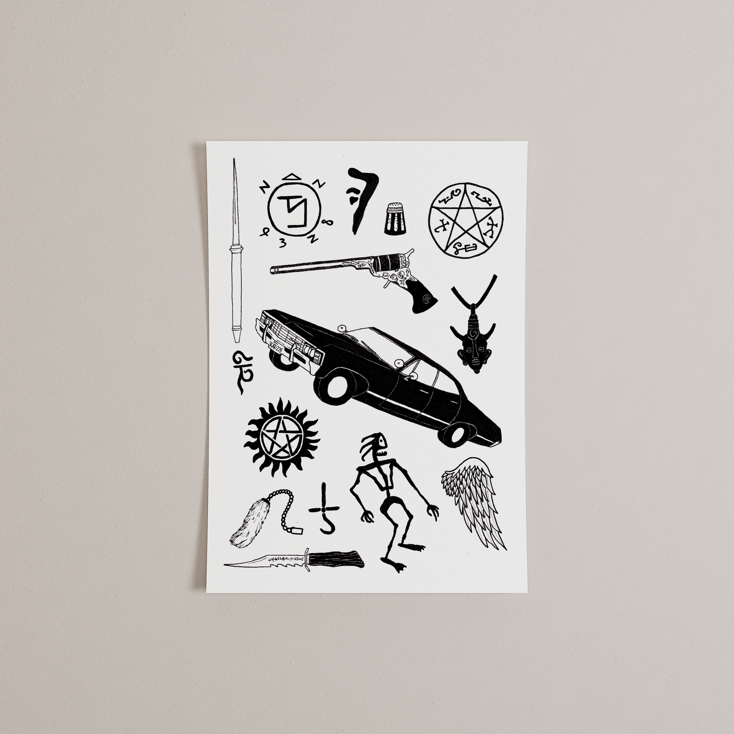 Sam & Dean Winchesters car & more, Supernatural